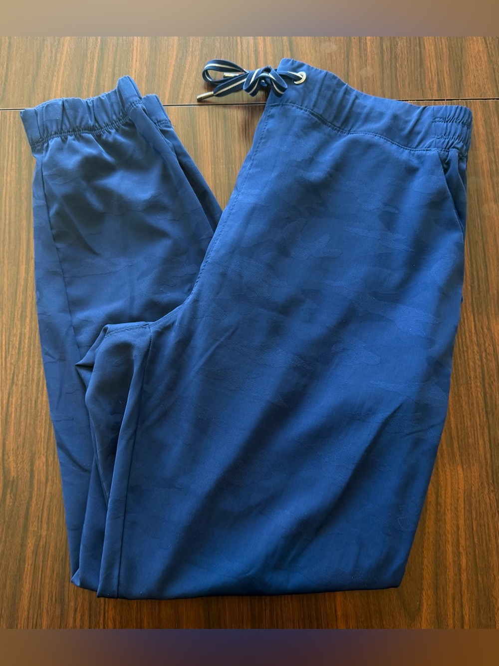 healing hands Navy Blue Women's Drawstring Jogger Scrub Pants
